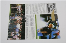 Jack Nicklaus Signed 'Lining Up Putt' Personalized Photo JSA #UU13652