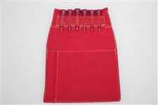 Classic Somerset Hills CC Scorecard with Tee/Card Holding Red Previdi Case - Crist Collection