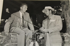 1945 Sam Snead 'Golf Superstar Shines in Texas' Leader Dallas Open Wire Photo