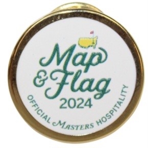 2024 Official Masters Hospitality Map & Flag Pin