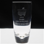 Mark Calcavecchias 1991 Masters Tournament Hole No. 2 Steuben Crystal Eagle Glass