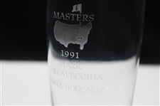 Mark Calcavecchia's 1991 Masters Tournament Hole No. 2 Steuben Crystal Eagle Glass
