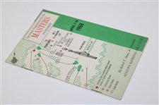 1968 Masters Tournament Spectator Guide - Bob Goalby Winner