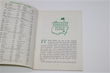 1968 Masters Tournament Spectator Guide - Bob Goalby Winner