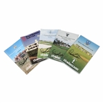 Multi-Major Winner David Graham Signed Five (5) Strokesaver Books - Carnoustie, Troon & others JSA ALOA