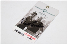 Gary Player Signed VIP Tradition Badge w/David Graham Signed Golf Ball & Memorial Badge JSA ALOA