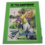 Larry Nelson Signed 1981 PGA Championship at Atlanta Athletic Club Program JSA ALOA