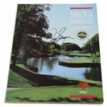 Jeff Sluman Signed 1988 PGA Championship at Oak Tree Program JSA ALOA