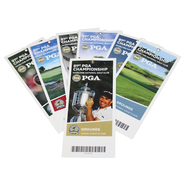 2009 PGA Championship at Hazeltine Golf Club Ticket Set