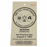 1983 PGA Championship at The Riviera Country Club Season Ticket 3rd Practice Day #2823 - Sutton Win