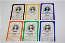 1995 PGA Championship at Riviera Junior/Season Grounds Ticket Set - Elkington Win