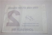 John Daly Signed 2 Time Major Winner Flag - Daly Collection JSA ALOA