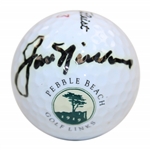 Jack Nicklaus Signed Pebble Beach Golf Links Logo Golf Ball JSA ALOA