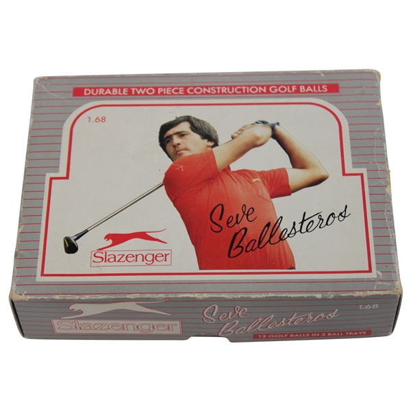 Seve Ballesteros Slazenger Golf Ball Box W/Balls