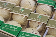 Jimmy Demaret 'P.G.' Controlled Compression Golf Ball Box w/Balls