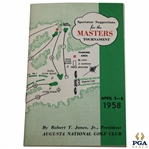 1958 Masters Tournament Spectator Guide - Arnold Palmer Winner