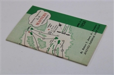 1958 Masters Tournament Spectator Guide - Arnold Palmer Winner