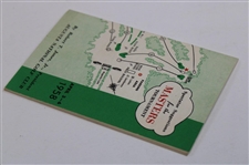 1958 Masters Tournament Spectator Guide - Arnold Palmer Winner