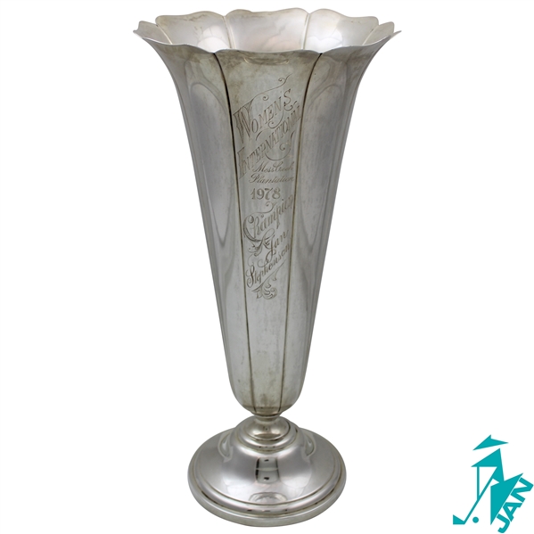 Champion Jan Stephensons 1978 Womens International Sterling Silver Trophy
