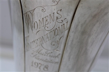 Champion Jan Stephenson's 1978 Women's International Sterling Silver Trophy