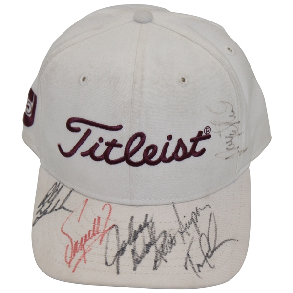 Payne Stewart, Phil Mickelson & Others Signed Titleist Hat JSA ALOA