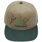Arnold Palmer & Jack Nicklaus Signed American Express Invitational Imperial Hat JSA ALOA