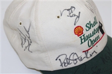 Mickelson & Seven Others Signed Shell Houston Open Hat JSA ALOA
