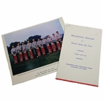 1955 Ryder Cup British Team Reception Dinner Invitation & Team Photo