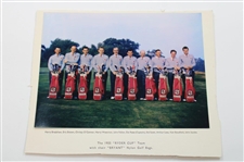 1955 Ryder Cup British Team Reception Dinner Invitation & Team Photo