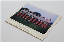 1955 Ryder Cup British Team Reception Dinner Invitation & Team Photo