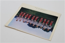 1955 Ryder Cup British Team Reception Dinner Invitation & Team Photo
