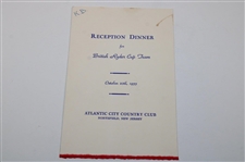 1955 Ryder Cup British Team Reception Dinner Invitation & Team Photo