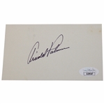 Arnold Palmer Signed Index Card JSA #AL99167