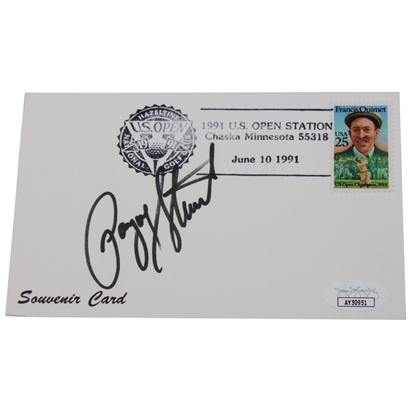 Payne Stewart Signed 1991 US Open at Hazeltine First Day Cover JSA #AY50951