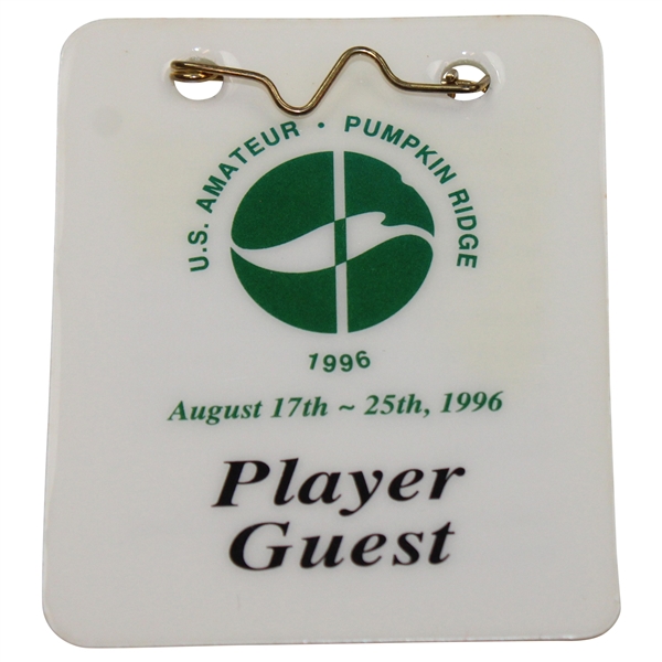 1996 US Amateur at Pumpkin Ridge Player Guest Badge