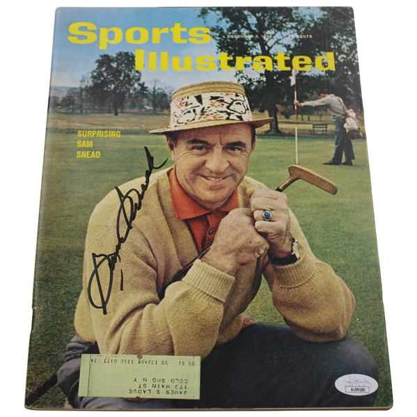 Sam Snead Signed December 1960 Sports Illustrated Magazine JSA #AL99180