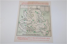 1958 Saturday & Two (2) 1960 Thursday Masters Tournament Official Pairing Sheets - Arnold Palmer Winner