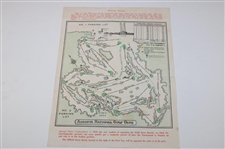1958 Saturday & Two (2) 1960 Thursday Masters Tournament Official Pairing Sheets - Arnold Palmer Winner