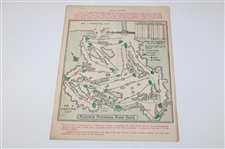 1962 & 1964 Masters Tournament Sunday Final Rd Official Pairing Sheets - Arnold Palmer Winner
