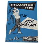 Practice Tips by Jack Nicklaus Booklet