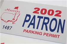 1997, 2001 & 2002 Masters Tournament Patron Parking Permits - Tiger Wins