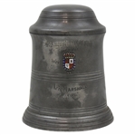 1899 St. Augustine Golf Club  2nd Place Trophy Tankard Won by LR Marshall