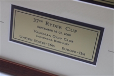 2008 Ryder Cup at Valhalla US Team Gifted Commemorative Shadow Box