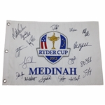 American Team And Captains Signed 2012 Ryder Cup At Medinah Flag JSA ALOA