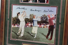 Sam Snead, Gene Sarazen & Byron Nelson Signed 11x14 Photo - Framed Beckett #A53105