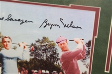 Sam Snead, Gene Sarazen & Byron Nelson Signed 11x14 Photo - Framed Beckett #A53105