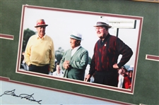 Sam Snead, Gene Sarazen & Byron Nelson Signed 11x14 Photo - Framed Beckett #A53105