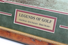 Sam Snead, Gene Sarazen & Byron Nelson Signed 11x14 Photo - Framed Beckett #A53105