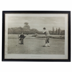 1899 Fine Art Society London John Charles Dollman Black And White Photogravure The End Of Golf