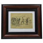 1885 R. M. Illustration Play For The Bunker Sir, Play For The Bunker! - Framed